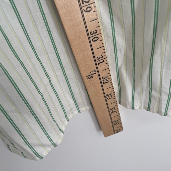 Green Striped embroidered back button down Men's Shirt MoJeans XL - Picture 8 of 10